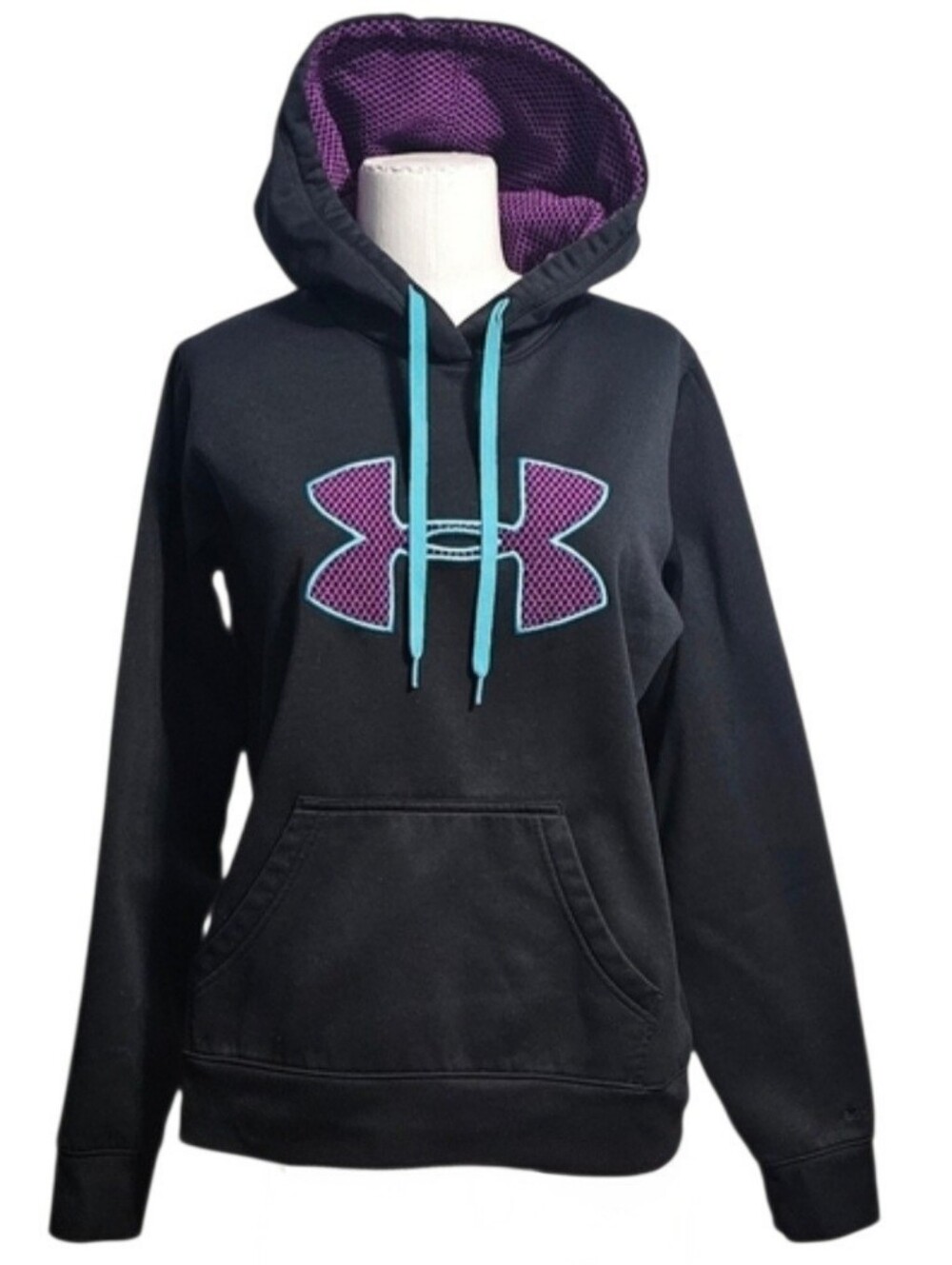 Under Armour Black/Purple/Teal Women's Medium